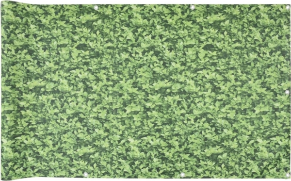 vidaXL Balkon-Sichtschutz Pflanzen-Optik Grün 500x75 cm PVC 4005406