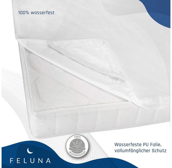 Matratzenschoner Feluna Wasserdichter Matratzenschoner – Bambusauflage für Allergiker Feluna, Betteinlage Matratzenschutz