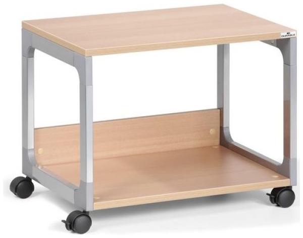 Durable Druckertisch BxTxH600x477x432mm auf Rollen silber/buche