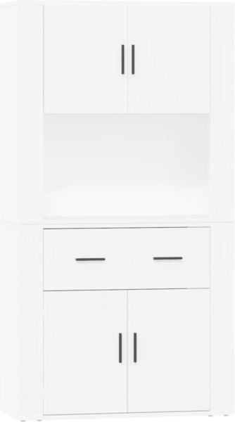 vidaXL Highboard, Weiß Holzwerkstoff