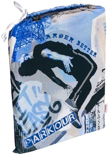 Jugend Bettwäsche-Set ca. 155x220 cm „Graffiti Parkour“ coole beties Garnitur