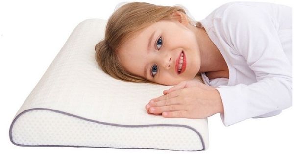 SIKAINI Kopfkissen, Füllung: 100% memory schaum, Flach Liegen, Seitenschläfer, Gesundheit Kinder Kissen für Bett Schlafen Memory Schaum