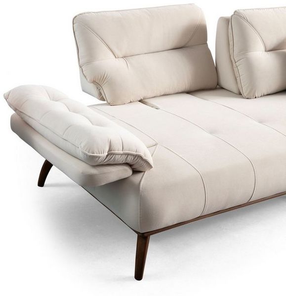 Villa Möbel Sofa Hazel, 1 Stk. 3-Sitzer, mit Relax-/Bettfunktion durch verstellbare Rückenlehne und Armlehne Bild 2