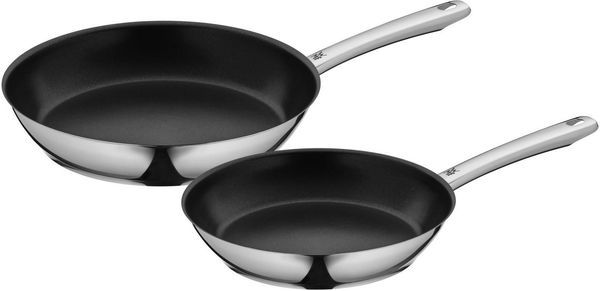 WMF Pfannen-Set, Edelstahl Silber, Set 2-tlg