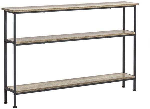 SoBuy FSB49-PZ Konsolentisch Flur, Spanplatte, Melamin, Helle Eiche, 120 x 77 x 20 cm