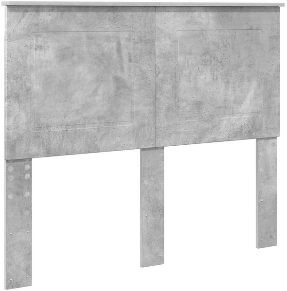 vidaXL Bettrahmen mit Kopfteil Beton Grau 135 x 190 cm Ingenieurs Holz 3409471 Bild 7