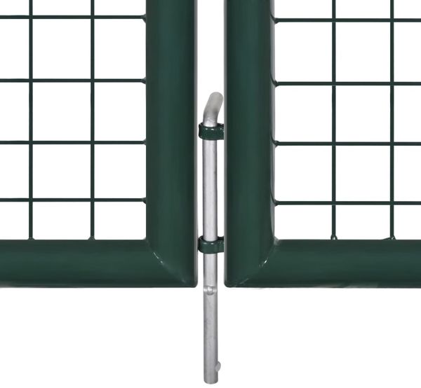 vidaXL Zauntor Stahl 300x100 cm Grün 42979 Bild 5