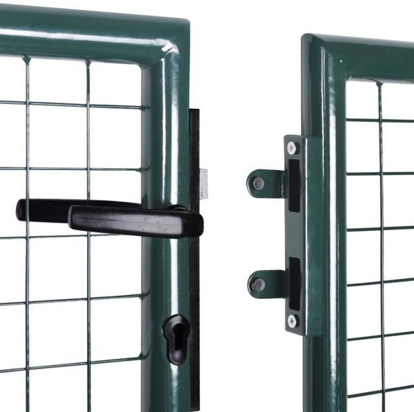 vidaXL Zauntor Stahl 300x100 cm Grün 42979 Bild 6
