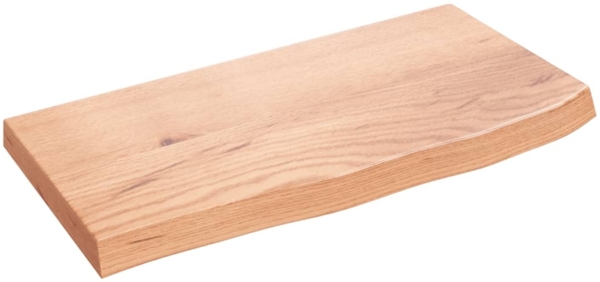 vidaXL Wandregal Hellbraun 60x30x(2-4) cm Massivholz Eiche Behandelt 363645