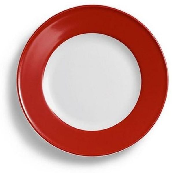 Dibbern Solid Color Paprika Teller flach 21 cm Fahne