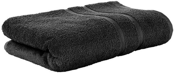 StickandShine Handtuch Handtücher Badetücher Saunatücher Duschtücher Gäste Schwarz Frottee