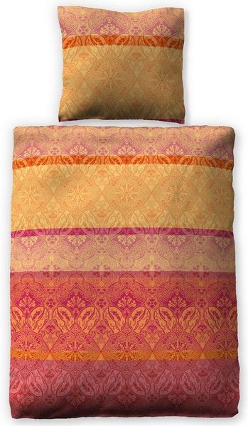 LIVING DREAMS Bettwäsche INDI NIGHTS natürlich reine Baumwolle MADE IN GREEN, Satin, 2 teilig