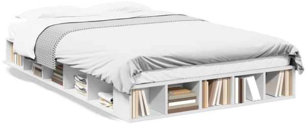 vidaXL Bettgestell Weiß 120x200 cm Holzwerkstoff 3280482