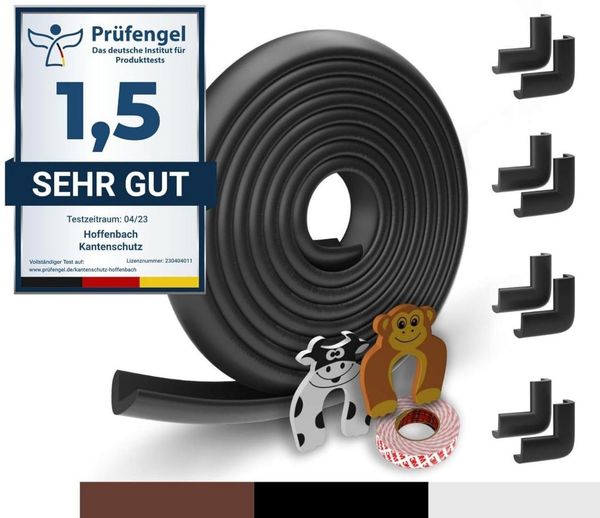 Kantenschutz Set aus Schaumstoff, schwarz, Eckenschutz, Fingerschutz