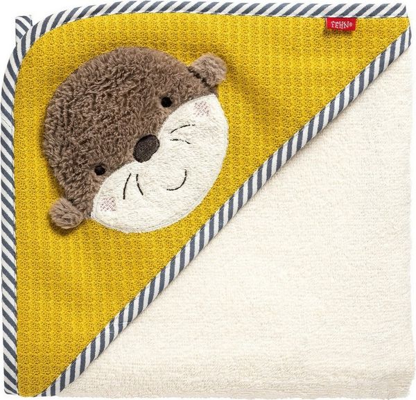 Fehn Otter Theo Kapuzenbadetuch Otter 80 x 80 cm