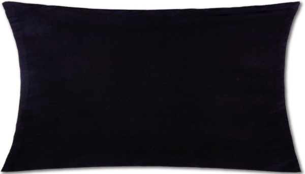 Kissenhülle Dekokissen Kissenbezug Microfaser - viele Größen und Farben Schwarz 40 x 80 cm