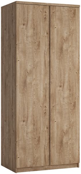 Kleiderschrank mit 2 Türen in Eiche Nb. FORTALEZA-129, B/H/T ca. 83,1/200/58 cm