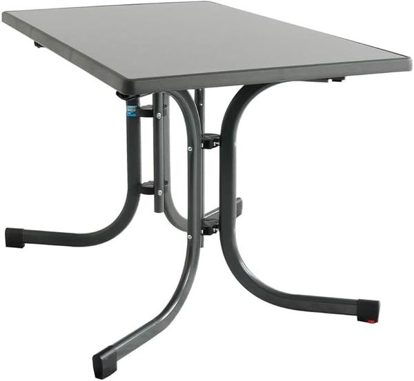 MFG Boulevard-Klapptisch mit wetterfester Melamin-Platte, MDF anthrazit, 110x70 cm
