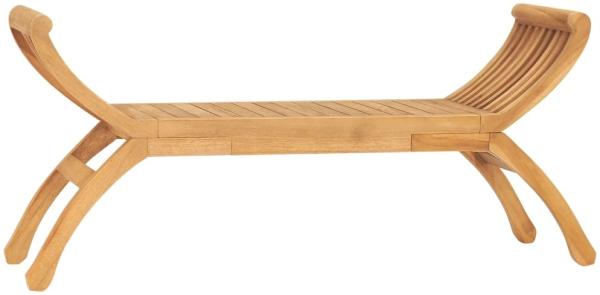 vidaXL Gartenbank 126 cm Massivholz Teak 316150