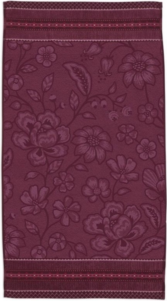 PiP Studio Handtuch PIP Studio, Handtuch, Jasmin Jacquard, 55x100cm, Dunkelpink, (1-St)