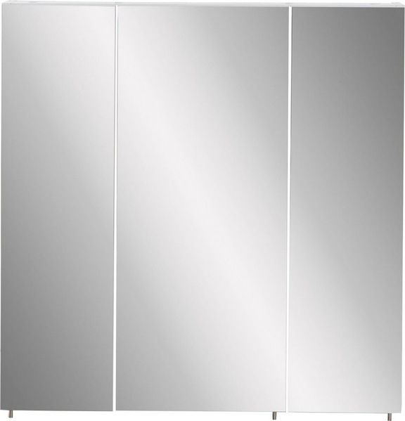 Schildmeyer Basic Spiegelschrank, Melaminharzbeschichtete Spanplatte, Weiß, 70 cm