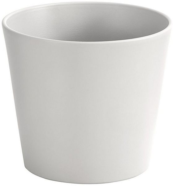 Dehner Übertopf Basic Blumentopf, rund, Keramik, glasiert, klassisch schöner Übertopf in verschiedenen Farben und Formen