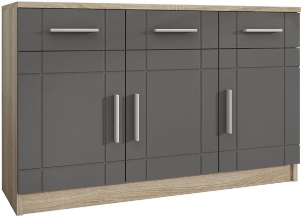 Kommode Vita 3F3F, Farbe: Sonoma Eiche / Weiß Bild 2