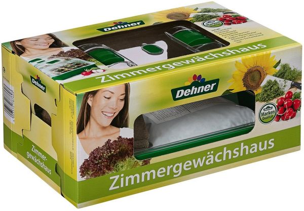Dehner Anzuchttopf Zimmergewächshaus Komplett-Set, 38 x 24 x 18 cm
