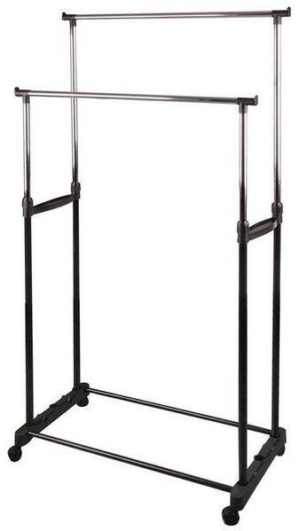 Urban Living Kleiderständer Kleiderständer Garderobenständer Garderobe, mit 4 Rollen, höheverstellbar 95-175 cm