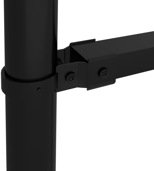 vidaXL Gartenzaun mit Speerspitzen Stahl (1,5 - 1,75) x 15,3 m Schwarz 277747 Bild 3