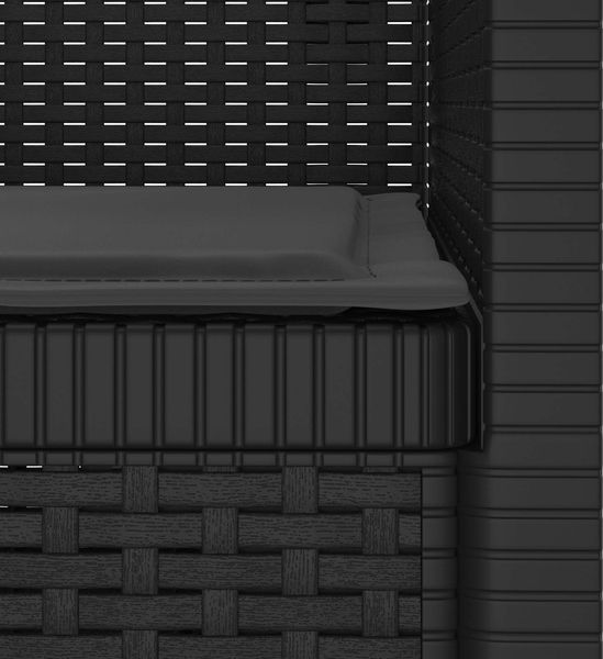 vidaXL 1-Sitzer Sessel mit Kissen Rattan-Look PP Anthrazit 8011853 Bild 6