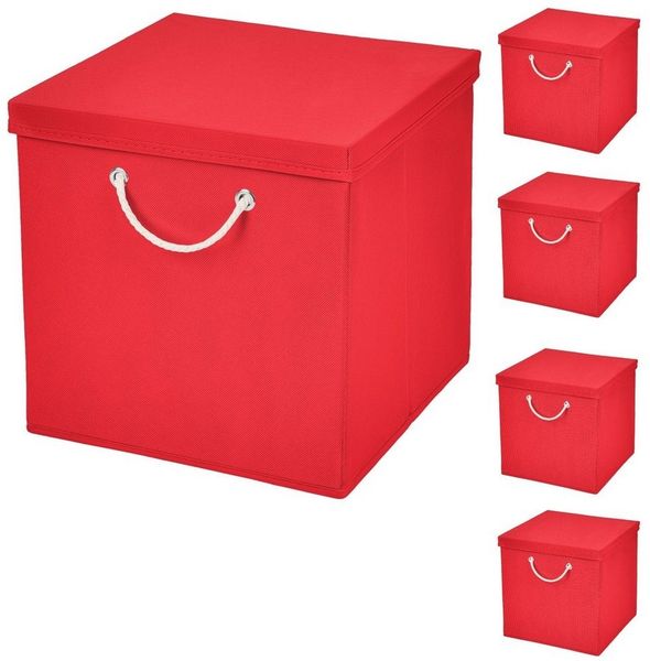 StickandShine Faltbox 5 Stück 30x30 cm perfekt für KALLAX – 19 trendige Farben zur Auswahl
