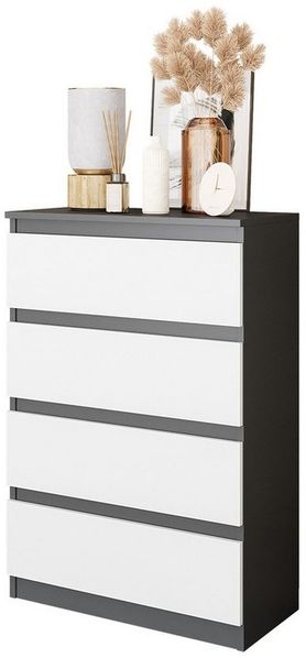 Furnica Kommode GABRIEL mit 4 Schubladen H92cm B60cm T33cm