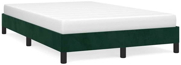 Einzelbettgestell Design für Erwachsene ohne Matratze Dunkelgrün 120x190 cm Samt d4766e