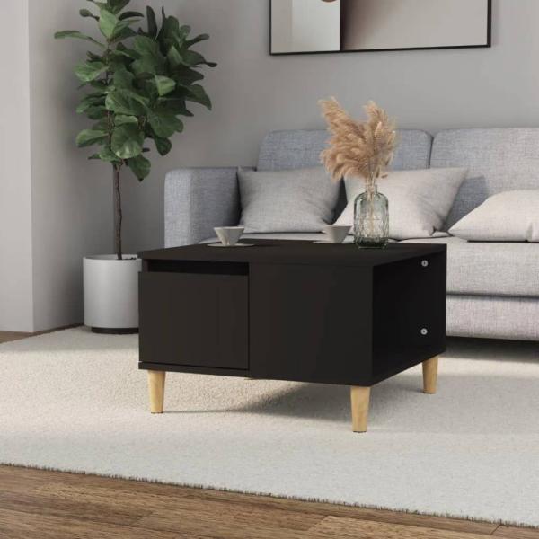 vidaXL Couchtisch Schwarz 55x55x36,5 cm Holzwerkstoff 821077