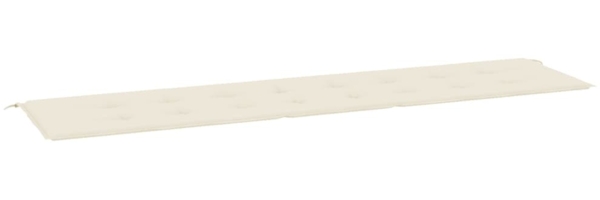 vidaXL Gartenbank-Auflage Creme 200x50x4 cm Oxford-Gewebe 47609