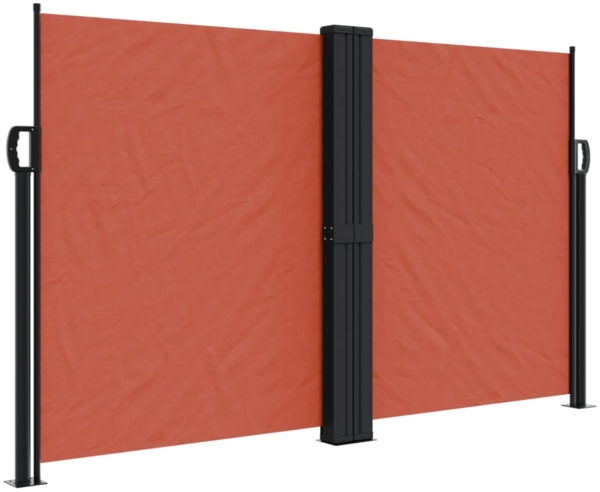 vidaXL Seitenmarkise Ausziehbar Terrakottarot 140x1200 cm 4004813
