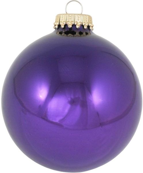 Krebs Glas Lauscha Weihnachtsbaumkugel CBK83311, Weihnachtsdeko, Christbaumschmuck, Christbaumkugeln Glas (8 St)
