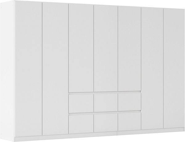 rauch Drehtürenschrank Schrank Garderobe MAINZ Breiten 91/136/181/226/271/315/360, Höhe 210cm (3 verschiedene Ausstattungen BASIC/CLASSIC/PREMIUM (inkl. SOFT-CLOSE) grifflose Front, Außentüren mit Push-to-Open Funktion MADE IN GERMANY
