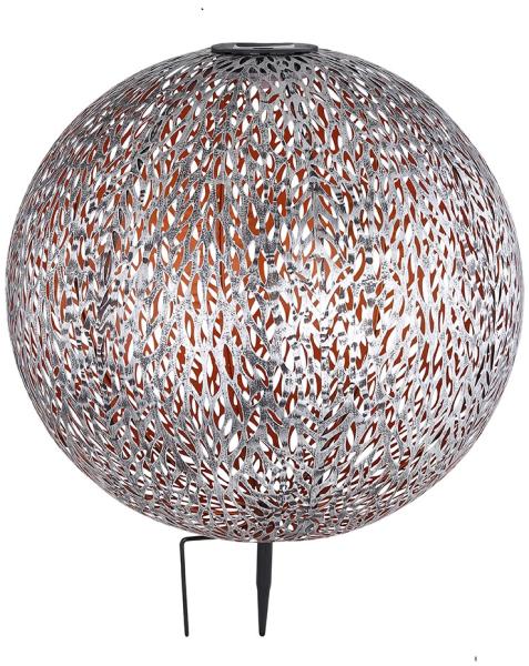 LED Gartenlampe, schwarz, Erdspitz mit Kugel, antik, IP44