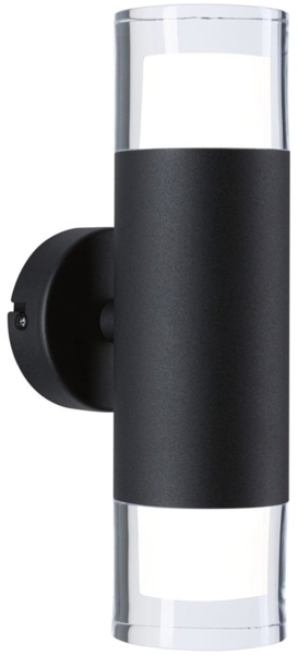 Paulmann 79560 Selection Bathroom LED Wandleuchte Kame 2-flammig 3000K Schwarz IP44