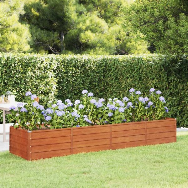 vidaXL Hochbeet Rostig 320x80x45 cm Cortenstahl 151962