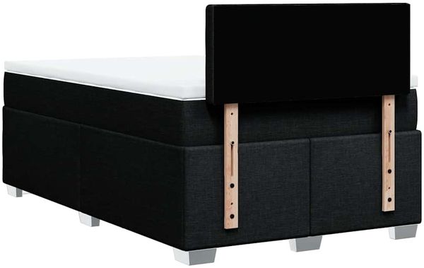 vidaXL Boxspringbett mit Matratze Schwarz 120x190 cm Stoff 3288143 Bild 12