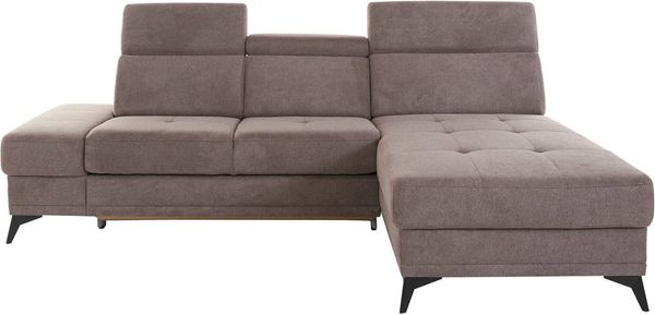 Home affaire Ecksofa Cardiz L-Form, inkl. Kopfteilverstellung und Federkern wahlweise mit Bettfunktion