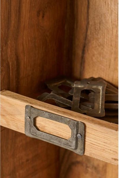 Ib Laursen - Wandregal Regal 12 Fächer Unika Holz Braun 12 Papierhalter 21038-30
