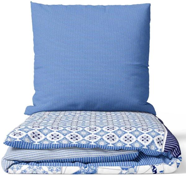 Leonado Vicenti Bettwäsche, Renforcé, 2 teilig, kombiniert mit Paisleymuster und Streifen