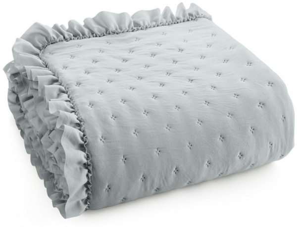 Eurofirany Tagesdecke VANESA & LIBI, Stepppdecke Rüsche Bettüberwurf gesteppte Decke Zweiseitige Bild 1