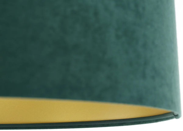 BPS Koncept 01A-003-60 Hängeleuchte SWING Velourss auf PVC-Basis grün, gold 1xE27 60W H:112 Ø60cm dimmbar Bild 8