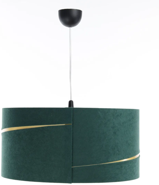 BPS Koncept 01A-003-60 Hängeleuchte SWING Velourss auf PVC-Basis grün, gold 1xE27 60W H:112 Ø60cm dimmbar Bild 3