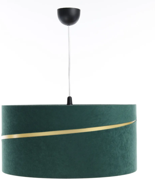 BPS Koncept 01A-003-60 Hängeleuchte SWING Velourss auf PVC-Basis grün, gold 1xE27 60W H:112 Ø60cm dimmbar Bild 6